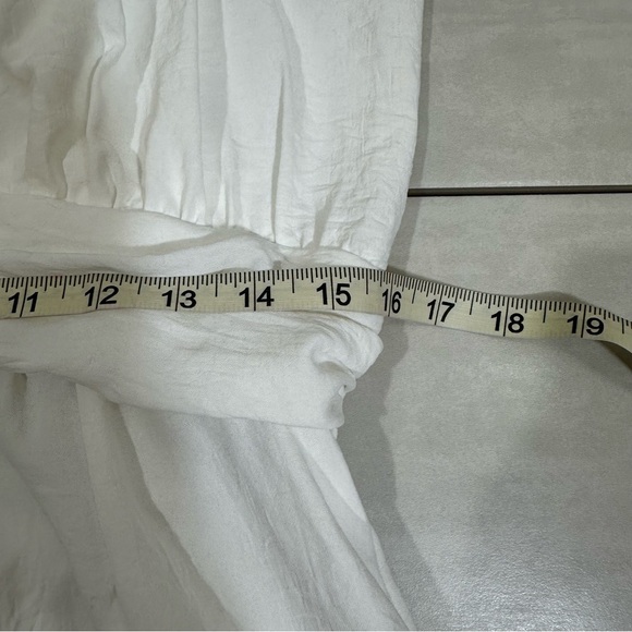 Lucy In The Sky Alice Fit And Flare Dress Tie Back Puff Sleeve Coquette Feminine - Picture 5 of 9